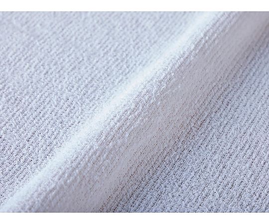 ウォッシュタオル10p クリアカラー ホワイト 28×38cm 1セット（10枚×10袋入） 透明な袋に梱包された清潔感のあるタオルが並ぶ様子