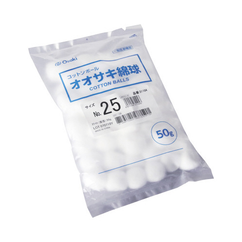 オオサキ綿球Ｎｏ．２５　２５ｍｍ　５０ｇ入画像