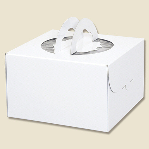 手提げｹｰｷ箱 ﾃﾞｺﾎﾜｲﾄ 5寸 1ｾｯﾄ(100枚:10枚×10ﾊﾟｯｸ)画像