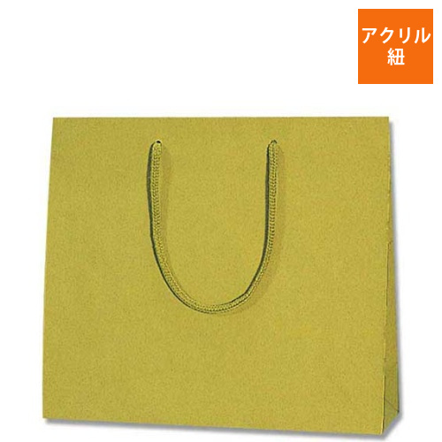 手提げ紙袋（青菜 塗工・アクリル紐・幅330×マチ100×高さ290mm）画像