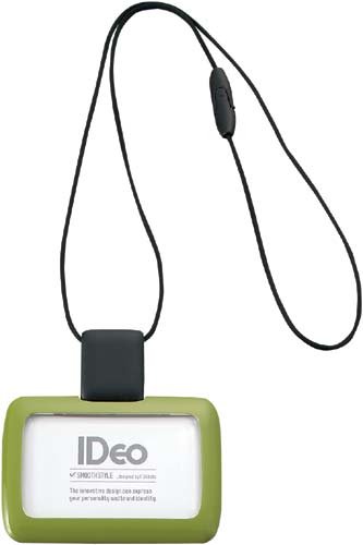吊下げ名札ＩＤｅｏ　ＩＤカード用ヨコ型　グリーン画像