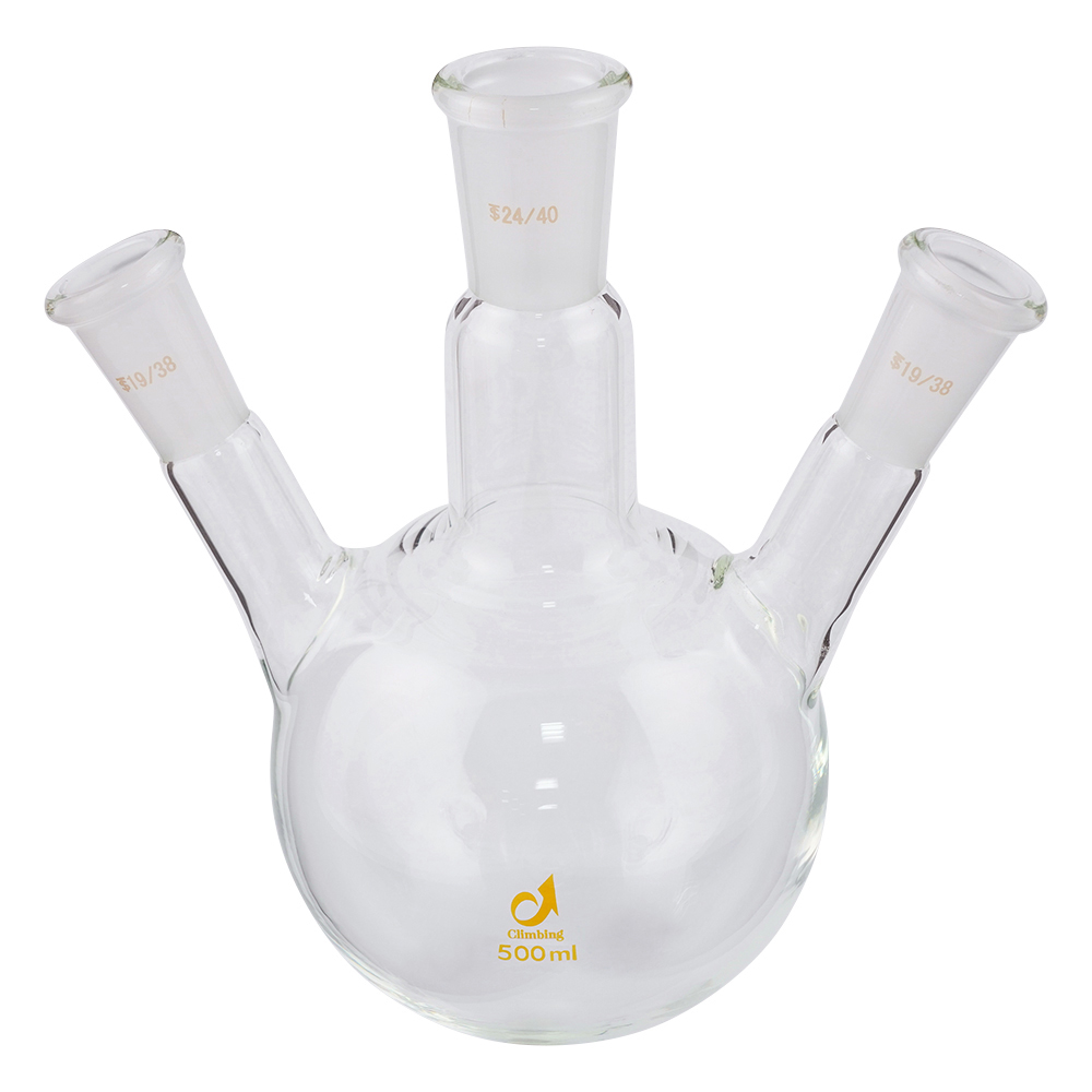 共通摺合三つ口フラスコ　500mL画像