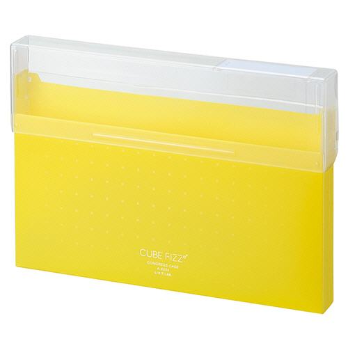 CUBE FIZZ ｺﾝｸﾞﾚｽｹｰｽ A4ﾖｺ 300枚収容 ｲｴﾛｰ 1個画像