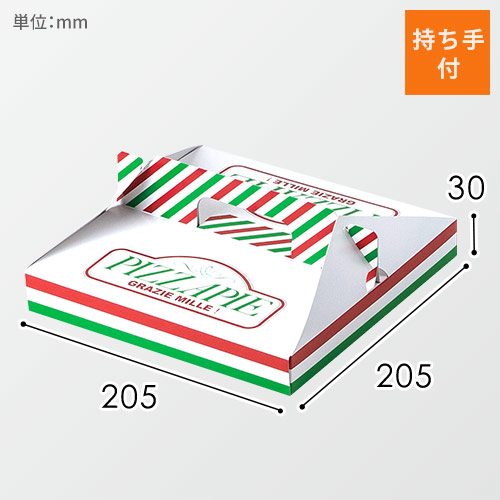 ピザ箱中８インチ画像