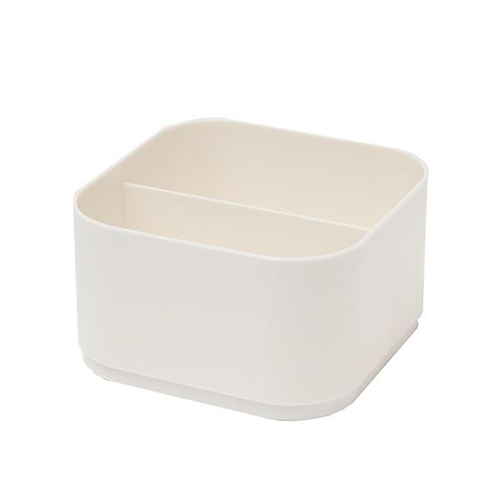 小物入れ 約 幅13×奥行13×高さ7cm ナチュラ インボックス ナノ S 浅型 ホワイト画像