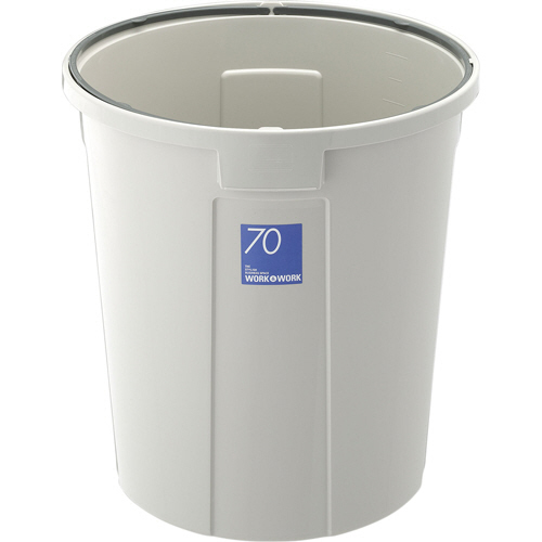 WORK&WORK丸ﾍﾟｰﾙ 70L 本体 ｸﾞﾚｰ 1台画像