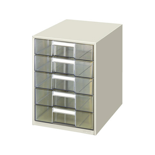 レターケース透明プラスチック引出しＢ４　深型５段画像