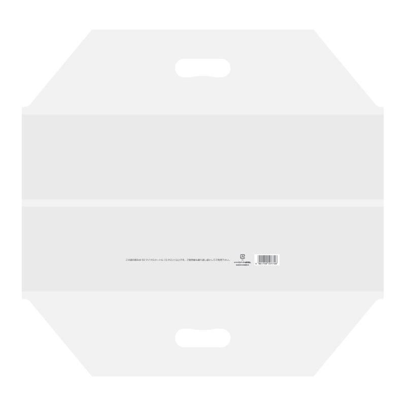 ＬＤラップルバッグ　Ｌ　透明　表記入画像