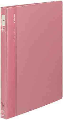 ３０穴リングファイル　桃Ａ４縦　背幅２７ｍｍ１０冊画像