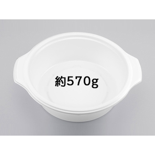 シーピー化成 どんぶり容器 BF-386 ホワイト 本体 発泡画像