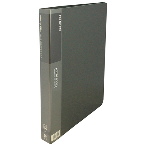 ﾘﾝｸﾞｸﾘﾔｰﾌﾞｯｸ A4ﾀﾃ 30穴 30ﾎﾟｹｯﾄ 背幅32mm ﾀﾞｰｸｸﾞﾚｰ 1冊