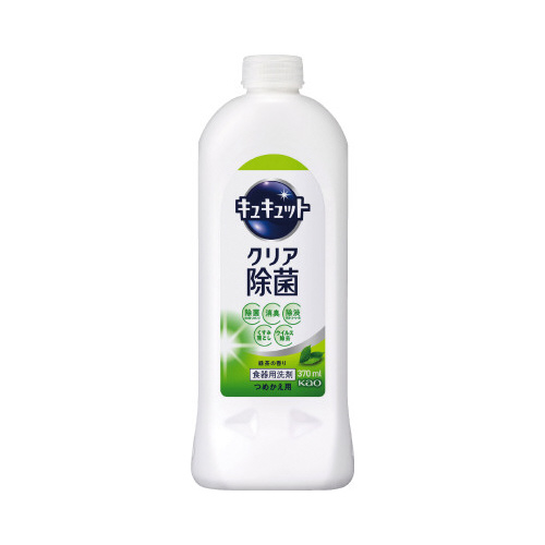 キュキュット　クリア除菌　緑茶　詰替３７０ｍｌ×４画像