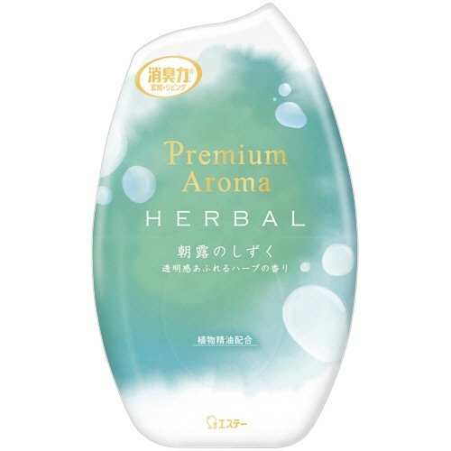 お部屋の消臭力PremiumAromaHERBAL朝露のしずく 400mL 1個画像