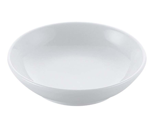 磁器　中華食器　白　深皿　10cm画像