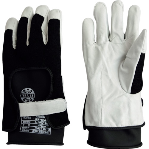 低圧ｺﾞﾑ手袋用革ｶﾊﾞｰ(薄手ﾀｲﾌﾟ専用) 1双画像