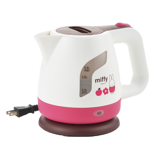電気ケトル 0.8L ミッフィー 電気ポット