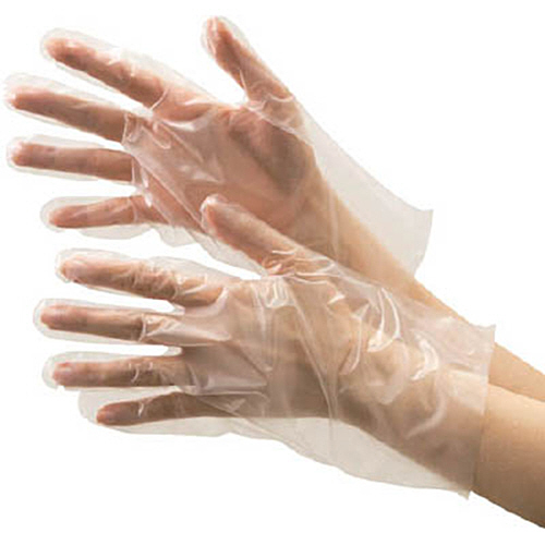 ﾎﾟﾘｴﾁﾚﾝ使い捨て手袋 外ｴﾝﾎﾞｽ ｸﾘｱ L 1箱(200枚)画像