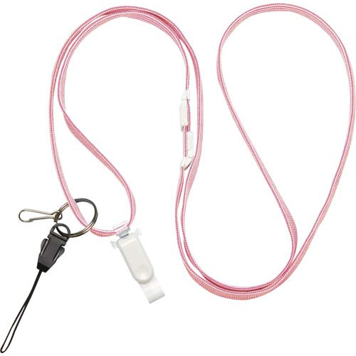 桃　多機能ロングストラップ　１２０ｃｍ画像