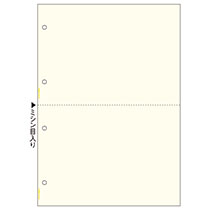 ﾏﾙﾁﾌﾟﾘﾝﾀ帳票 A4 ｲｴﾛｰ 2面 4穴 1冊(100枚)画像