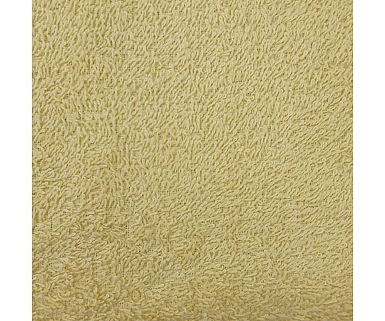 バスタオル テラカラー 60×120cm YELLOW 1セット（10枚入） 鮮やかな黄色が強調された1セットのバスタオルが整然と並んでいる様子