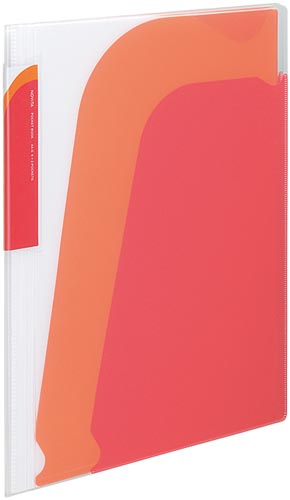 ポケットブック＜ノビータ＞８Ｐ　透明赤　５冊画像