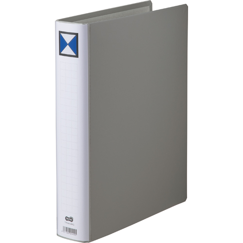 両開きﾊﾟｲﾌﾟ式ﾌｧｲﾙ A4ﾀﾃ 400枚収容 40mmとじ 背幅56mm ｸﾞﾚｰ 1ｾｯﾄ(30冊)画像