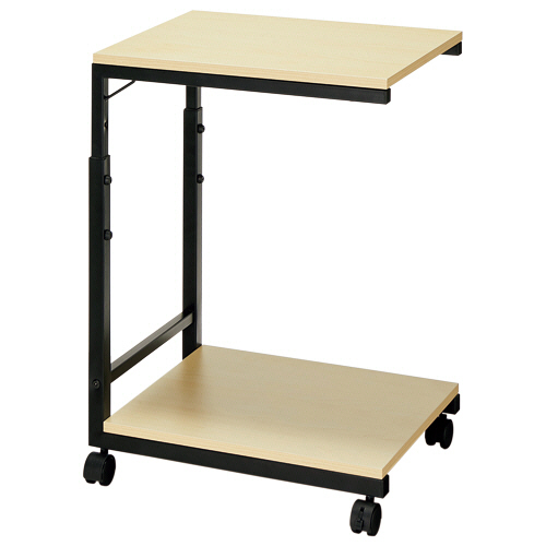 ﾃﾞｽｸｻｲﾄﾞﾜｺﾞﾝ 高さ調整付 ﾅﾁｭﾗﾙ/ﾌﾞﾗｯｸ 1台