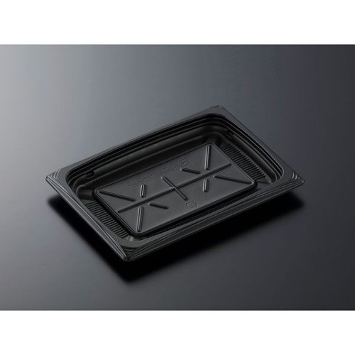 中央化学 軽食容器 CT葵 18-13A BK 本体画像