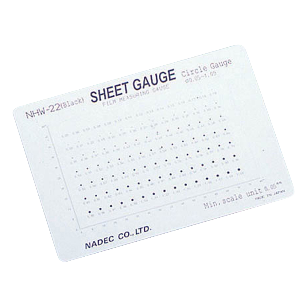 顕微鏡用スケール(シートゲージ)　サークルゲージ画像