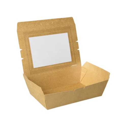 弁当容器 パックスタイル クラフトパック窓付 172-120W画像