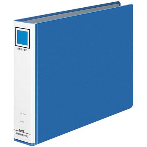 リングファイル貼り表紙　青Ａ４横背幅５６ｍｍ４冊画像