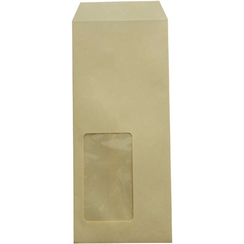 窓付封筒　長４　＃２　枠無　クラフト画像