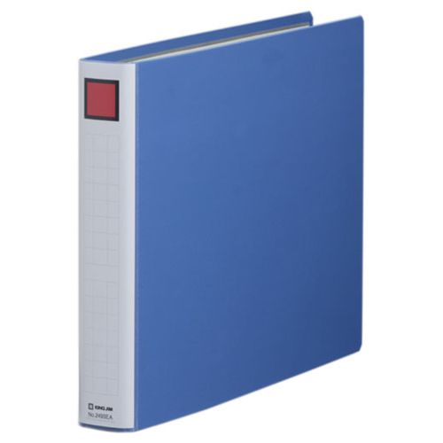 ｷﾝｸﾞﾌｧｲﾙ ｽｰﾊﾟｰﾄﾞｯﾁ(脱･着)ｲｰｼﾞｰ B4ﾖｺ 30mmとじ 背幅46mm 青 1冊画像