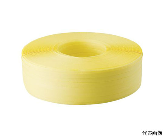 封かん機用PPバンド19mm×1000m巻　黄画像