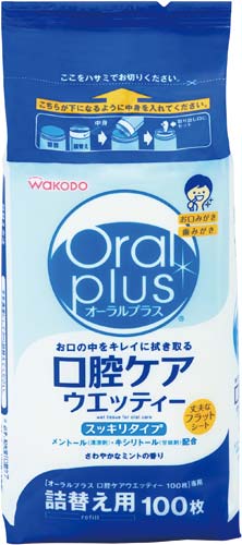口腔ケアウエッティー　詰替用　１００枚×４