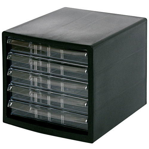 仕切れるﾚﾀｰｹｰｽ A4 浅5段 ﾌﾞﾗｯｸ 1台画像