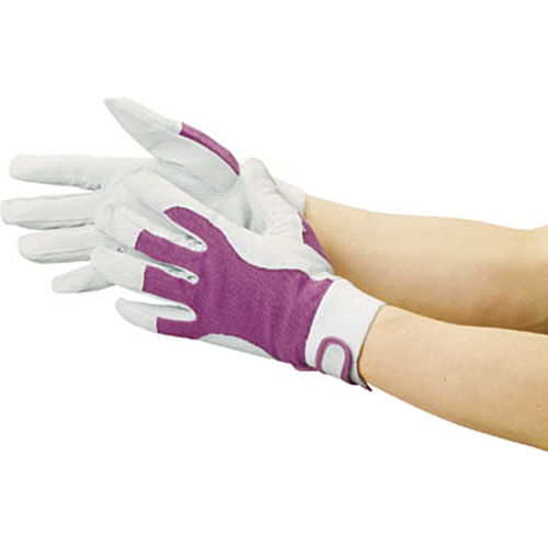 豚革甲ﾒﾘﾔｽﾏｼﾞｯｸ止め式手袋 M 1双画像