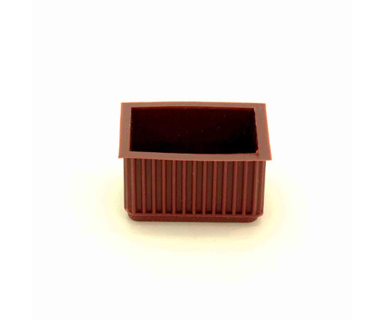 イスキャップ　平角　茶　対象脚サイズ30×45mm