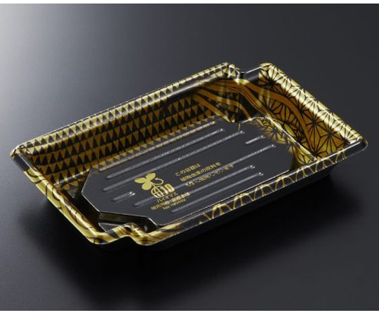 刺身・鮮魚容器 BCFかく鉢 17-11 彰BK-BK 身 1200枚画像
