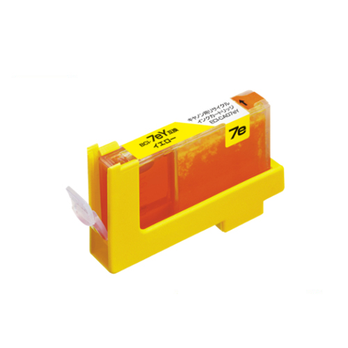 ﾘｻｲｸﾙｲﾝｸｶｰﾄﾘｯｼﾞ ｲｴﾛｰ(染料) [ｷﾔﾉﾝ:BCI-7eY互換] ECI-CA07EY 1個画像