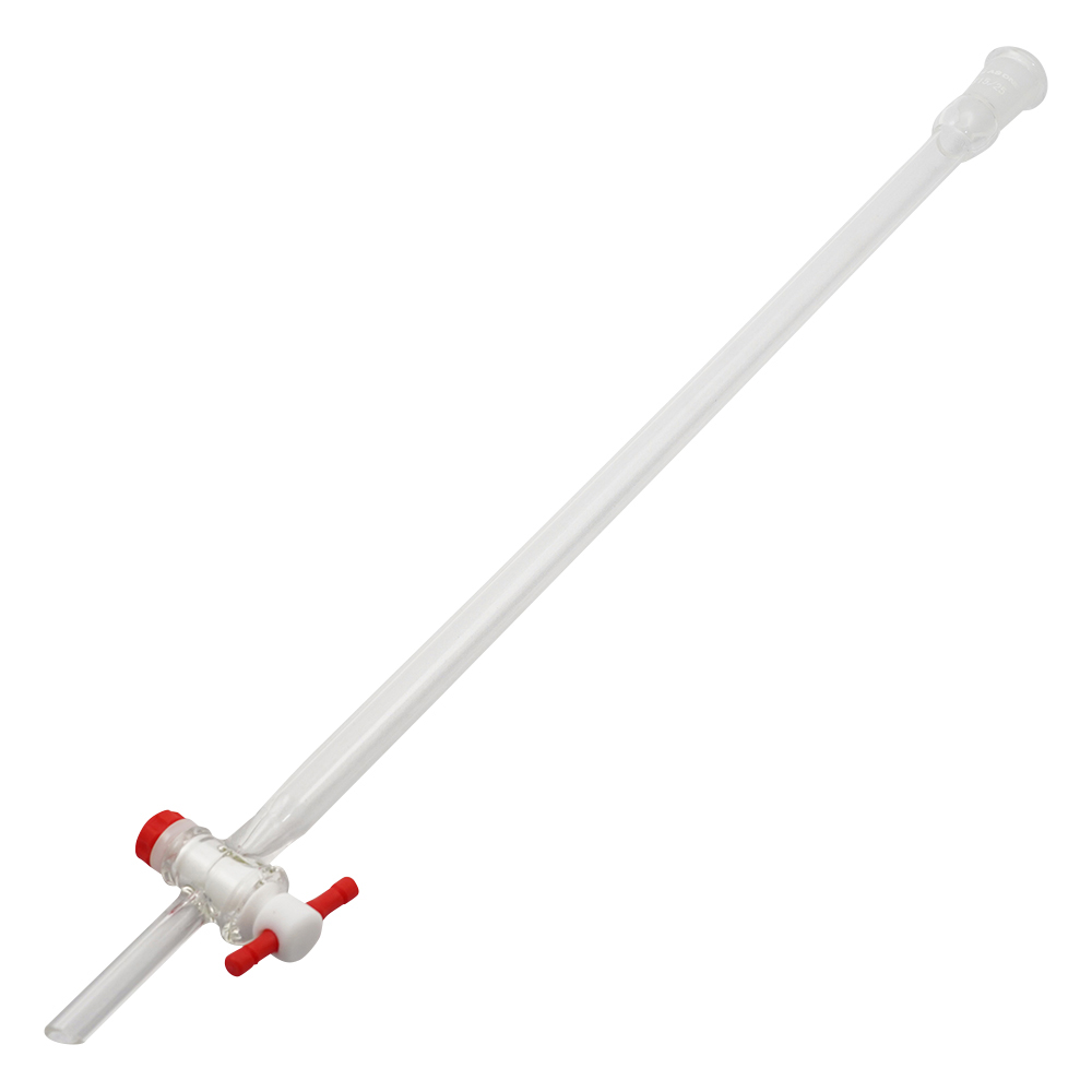 クロマトグラフ管（摺合有り）　PTFEコックタイプ　φ10mm画像