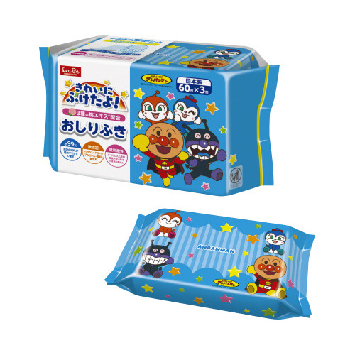 アンパンマン　おしりふき６０枚×３個パック画像