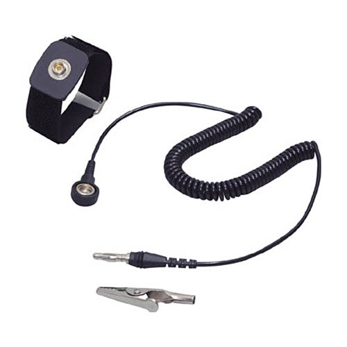 静電気除去ﾘｽﾄﾊﾞﾝﾄﾞ ﾏｼﾞｯｸﾃｰﾌﾟ式 ｺｰﾄﾞ長54cm×ｸﾞﾗﾝﾄﾞｺｰﾄﾞ長3.0m 1個画像