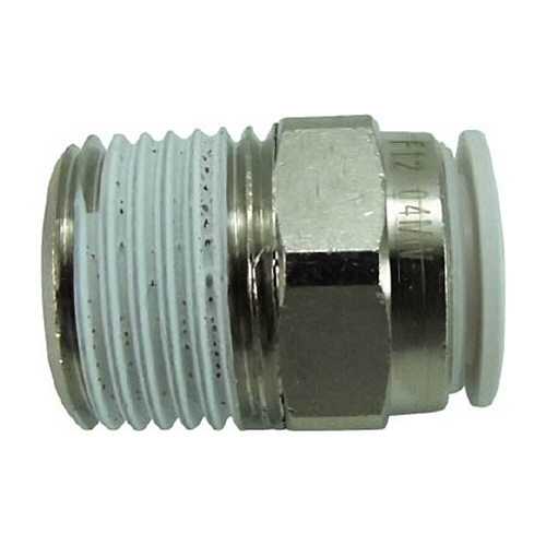 ﾀｯﾁｺﾈｸﾀｰﾌｧｲﾌﾞ ﾒｲﾙｺﾈｸﾀｰ W(白)12mm･R1/2 1個画像