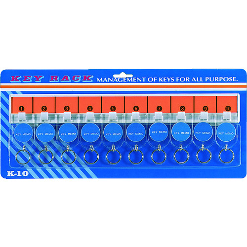ＴＲＵＳＣＯ　キーボックス用キーラック　ホルダ数１０個画像