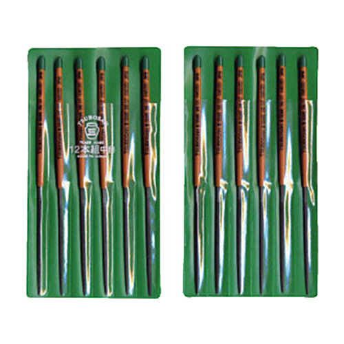 組ﾔｽﾘ 12本組(170mm) 角 中目 1ﾊﾟｯｸ(12本)画像