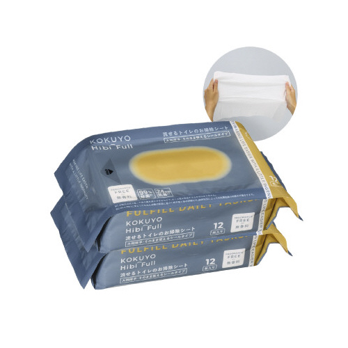 流せるトイレ掃除シート大判厚手無香料２個入ｘ２４画像