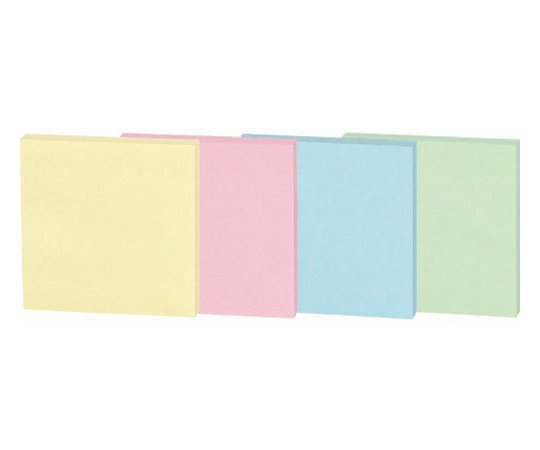 はってはがせるメモ ボックスタイプ 75×75mm 混色 1箱（10パッド入）画像