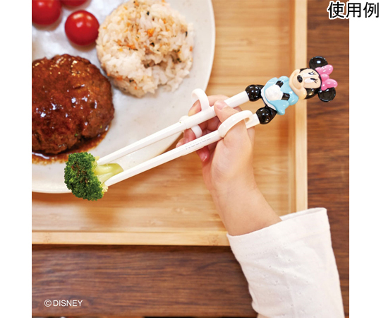 エジソンのお箸Ⅰ（右手用）Mickey Mouse 2021 12個入 パッケージの前面が鮮明に見える状態で、キャラクターのイラストとカラフルなデザインが特徴的。