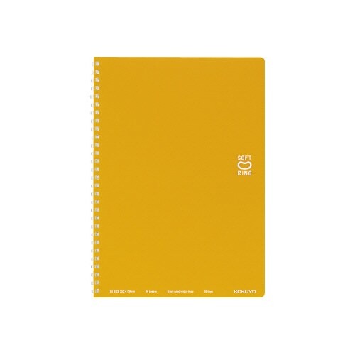 ソフトリングノート　セミＢ５ドットＢ罫　４０枚　橙画像